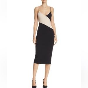 Alice + Olivia Aurora side cutout color block dress size 2